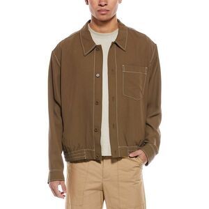 Simkhai Mens  Keith Shirt Jacket, Green